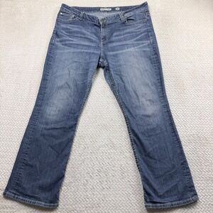BKE Dakota Bootcut Jeans Womens 38R Whiskered Mid Rise (42x31 Actual) EUC